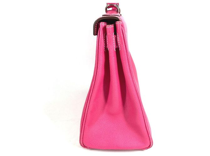 Hermès HERMES Candy Kelly 28 Borsa 2-Way in Rose Tyrien Ruby Pink Rosa - vista 12