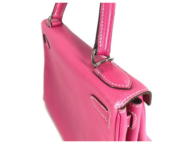 Hermès HERMES Candy Kelly 28 Borsa 2-Way in Rose Tyrien Ruby Pink Rosa - vista 15