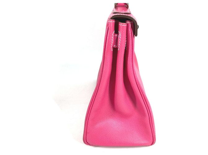 Hermès HERMES Candy Kelly 28 Borsa 2-Way in Rose Tyrien Ruby Pink Rosa - vista 16