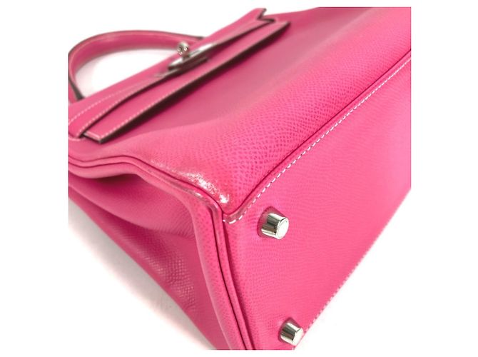 Hermès HERMES Candy Kelly 28 Borsa 2-Way in Rose Tyrien Ruby Pink Rosa - vista 17