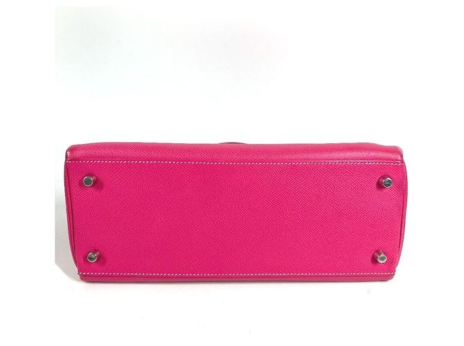 Hermès HERMES Candy Kelly 28 Borsa 2-Way in Rose Tyrien Ruby Pink Rosa - vista 18