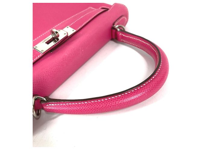 Hermès HERMES Candy Kelly 28 Borsa 2-Way in Rose Tyrien Ruby Pink Rosa - vista 3