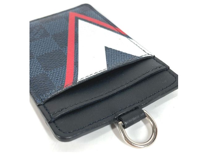 Louis Vuitton Visitenkartenetui aus Navy Canvas Marineblau - Ansicht 5