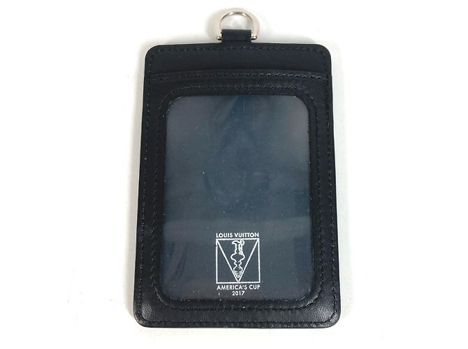 Louis Vuitton Visitenkartenetui aus Navy Canvas Marineblau - Ansicht 8