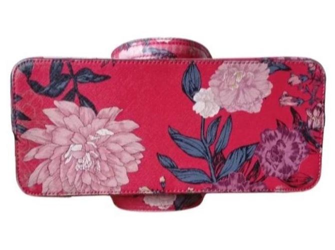 Borsa Guess stampa floreale rosa e rossa Rosso - vista 6
