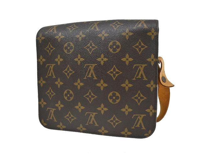 Borsa Louis Vuitton Cartouchiere Monogram Canvas MM Marrone - vista 2