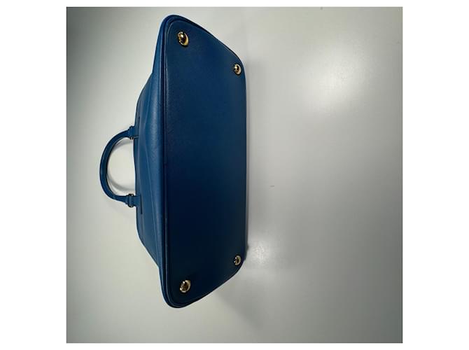 Borsa Prada Promenade Medium / Pelle Saffiano blu - vista 18