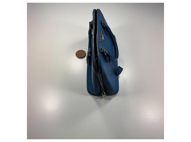 Borsa Prada Promenade Medium / Pelle Saffiano blu - vista 3