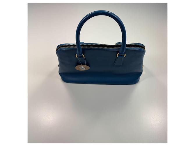 Borsa Prada Promenade Medium / Pelle Saffiano blu - vista 5