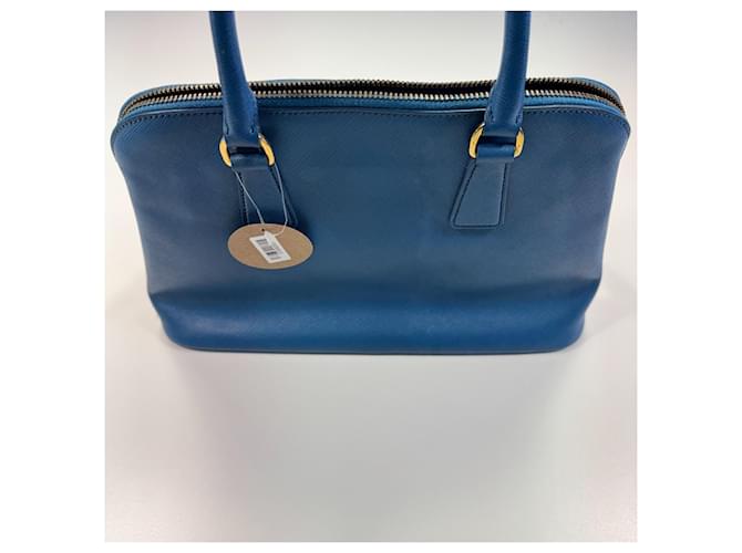 Borsa Prada Promenade Medium / Pelle Saffiano blu - vista 6