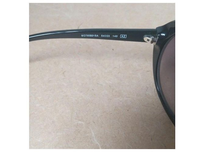 Moschino Occhiali da sole rotondi con cuciture bianche Nero - vista 7