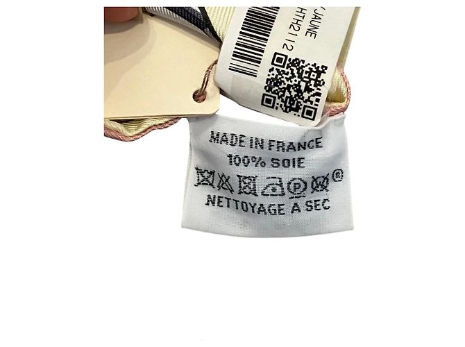 Hermès Hermes Grand Tralala Seidentuch Twilly Pink Beige - Ansicht 10