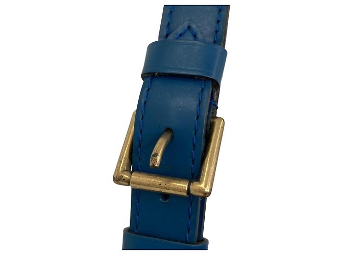 Noe Borsa a tracolla Petit Noé in pelle Epi Louis Vuitton Blu - vista 12