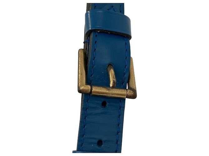 Noe Borsa a tracolla Petit Noé in pelle Epi Louis Vuitton Blu - vista 13