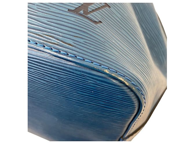 Noe Borsa a tracolla Petit Noé in pelle Epi Louis Vuitton Blu - vista 14