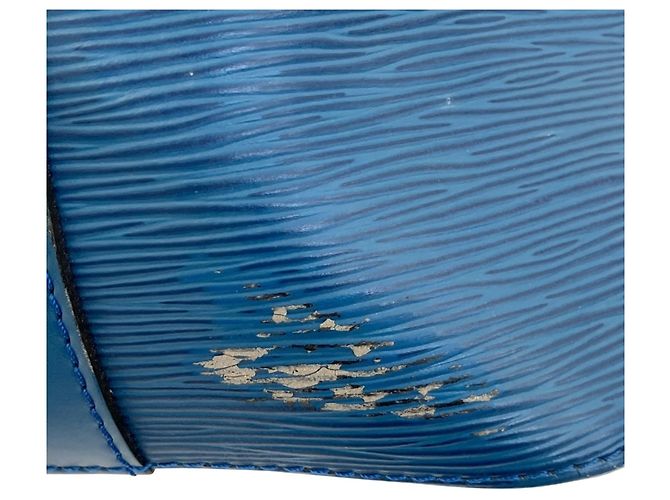 Noe Borsa a tracolla Petit Noé in pelle Epi Louis Vuitton Blu - vista 8