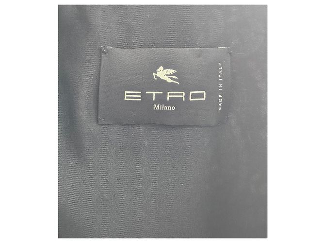 Giacca Etro nera con ricamo multicolore Nero - vista 2