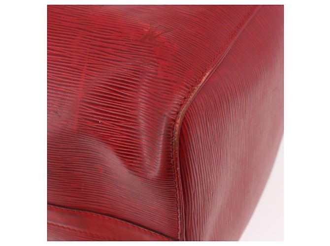 LOUIS VUITTON Epi Keepall 50 Boston Bag Red M42967 LV Auth 187026 Rosso - vista 17