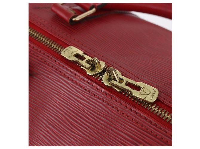 LOUIS VUITTON Epi Keepall 50 Boston Bag Red M42967 LV Auth 187026 Rosso - vista 20