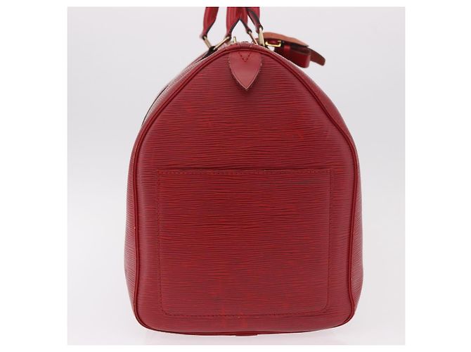 LOUIS VUITTON Epi Keepall 50 Boston Bag Red M42967 LV Auth 187026 Rosso - vista 5
