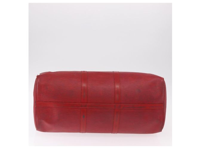 LOUIS VUITTON Epi Keepall 50 Boston Bag Red M42967 LV Auth 187026 Rosso - vista 6