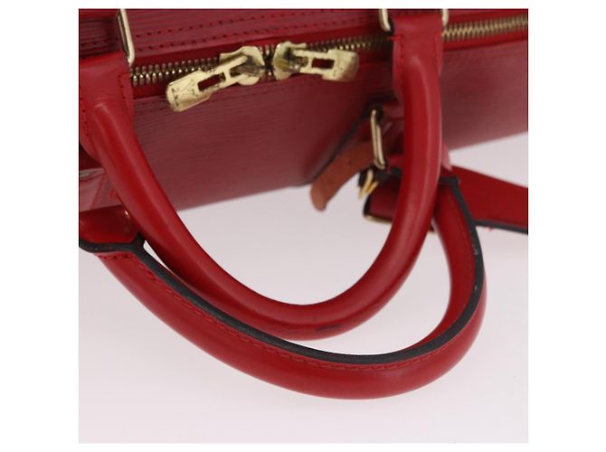LOUIS VUITTON Epi Keepall 50 Boston Bag Red M42967 LV Auth 187026 Rosso - vista 8