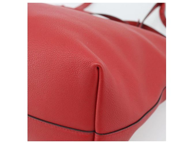 Borsa Tote PRADA in pelle rosso oro Auth 186125A D'oro - vista 15