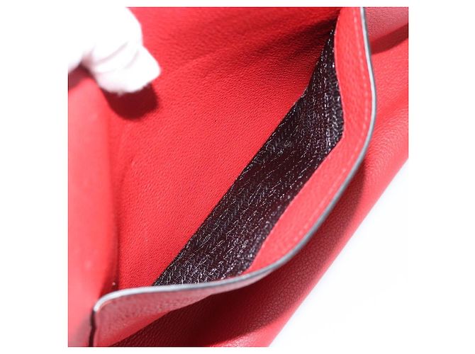 Borsa Tote PRADA in pelle rosso oro Auth 186125A D'oro - vista 23