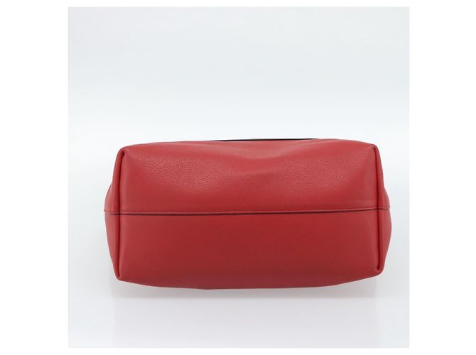 Borsa Tote PRADA in pelle rosso oro Auth 186125A D'oro - vista 5