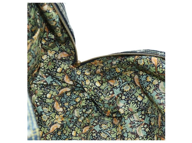 LOUIS VUITTON Monogram Patchwork Denim Bowery Bag Blue M95376 LV Auth am11889SM Azul - vista 27