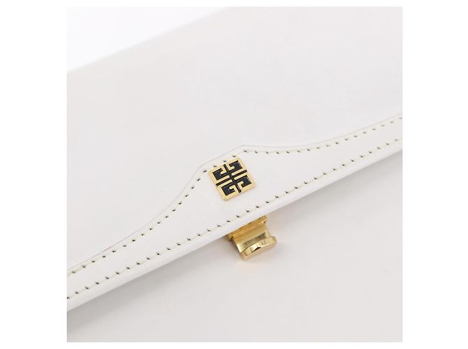 Borsa GIVENCHY in pelle bianco oro Auth 186878A D'oro - vista 14