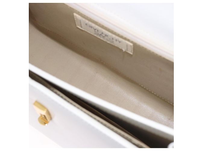 Borsa GIVENCHY in pelle bianco oro Auth 186878A D'oro - vista 20