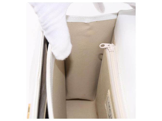 Borsa GIVENCHY in pelle bianco oro Auth 186878A D'oro - vista 21