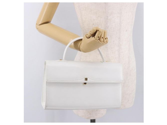 Borsa GIVENCHY in pelle bianco oro Auth 186878A D'oro - vista 26