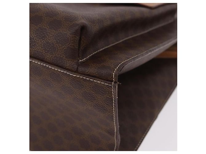 Céline Borsa Tote CELINE Macadam in tela PVC e pelle marrone beige oro Autentica am11883V D'oro - vista 11