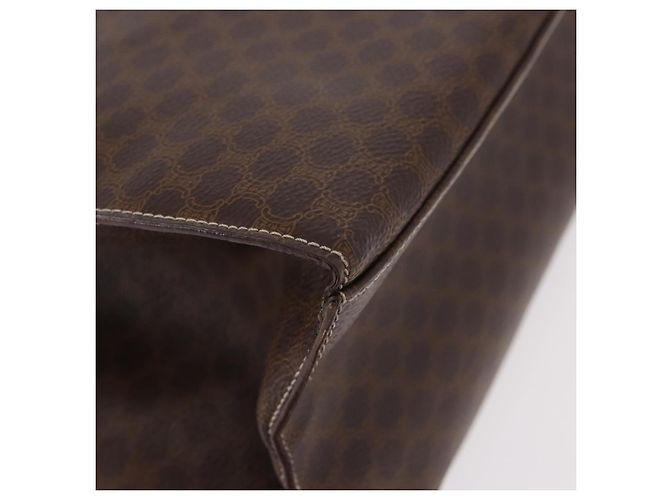 Céline Borsa Tote CELINE Macadam in tela PVC e pelle marrone beige oro Autentica am11883V D'oro - vista 12