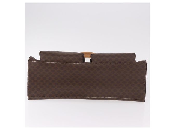 Céline Borsa Tote CELINE Macadam in tela PVC e pelle marrone beige oro Autentica am11883V D'oro - vista 9