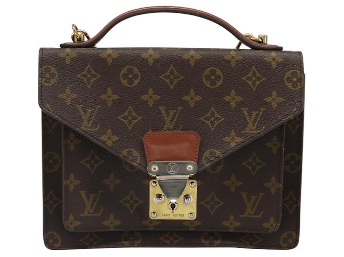 LOUIS VUITTON Borsa a Spalla Monogram Monceau 26 M51187 LV Auth 186852 Monogramma - vista 13