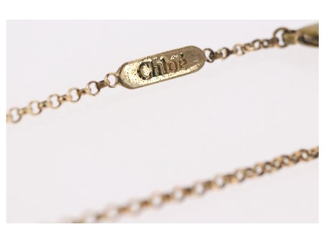 Chloé Collana Chloe metallo Gold Auth SW2372 D'oro - vista 14