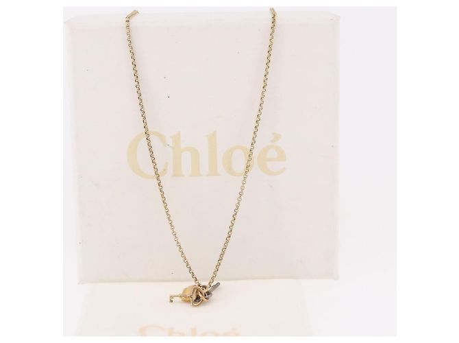 Chloé Collana Chloe metallo Gold Auth SW2372 D'oro - vista 15