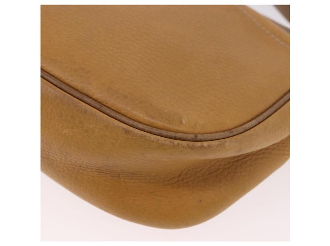 Borsa a Spalla LOEWE Anagram in Pelle Beige Oro Auth 186856 D'oro - vista 16