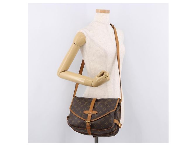 LOUIS VUITTON Borsa a Spalla Monogram Saumur 30 M42256 LV Auth 182909A Monogramma - vista 29