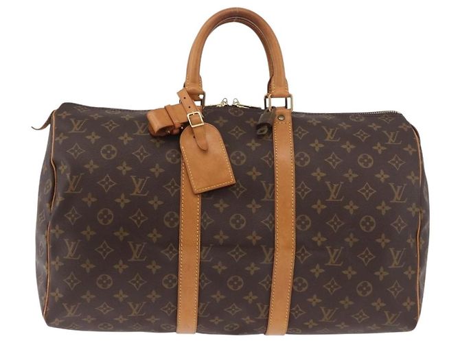 LOUIS VUITTON Borsa Boston Monogram Keepall 45 M41428 LV Auth 187805A Monogramma - vista 13