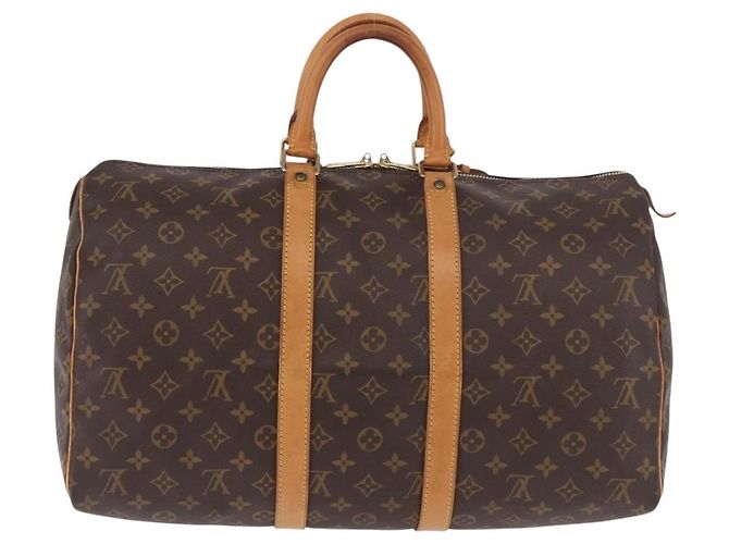 LOUIS VUITTON Borsa Boston Monogram Keepall 45 M41428 LV Auth 187805A Monogramma - vista 2
