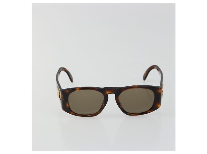 CHANEL COCO Sonnenbrille aus Kunststoff Braun CC Auth 186283 - Ansicht 2