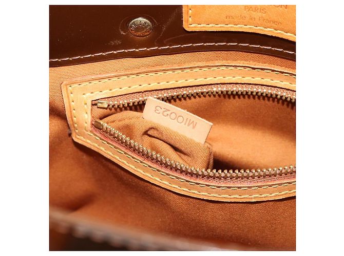 LOUIS VUITTON Borsa Monogram Vernis Reade PM Bronze M91146 LV Auth BA13463 Bronzo - vista 12