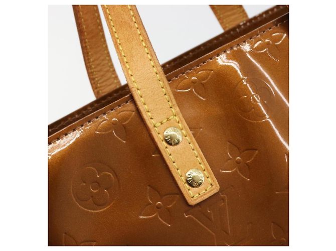 LOUIS VUITTON Borsa Monogram Vernis Reade PM Bronze M91146 LV Auth BA13463 Bronzo - vista 17