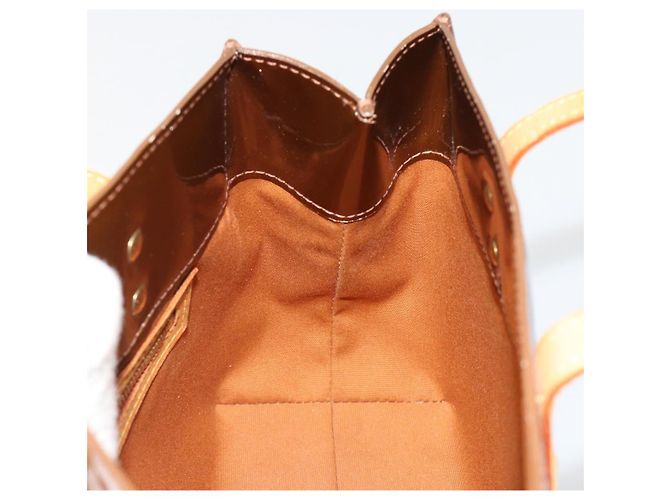 LOUIS VUITTON Borsa Monogram Vernis Reade PM Bronze M91146 LV Auth BA13463 Bronzo - vista 19