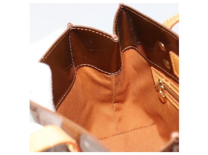 LOUIS VUITTON Borsa Monogram Vernis Reade PM Bronze M91146 LV Auth BA13463 Bronzo - vista 20