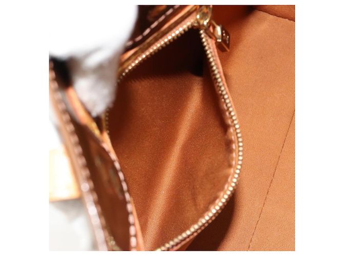 LOUIS VUITTON Borsa Monogram Vernis Reade PM Bronze M91146 LV Auth BA13463 Bronzo - vista 22